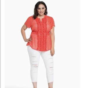 Torrid nautical sheer top